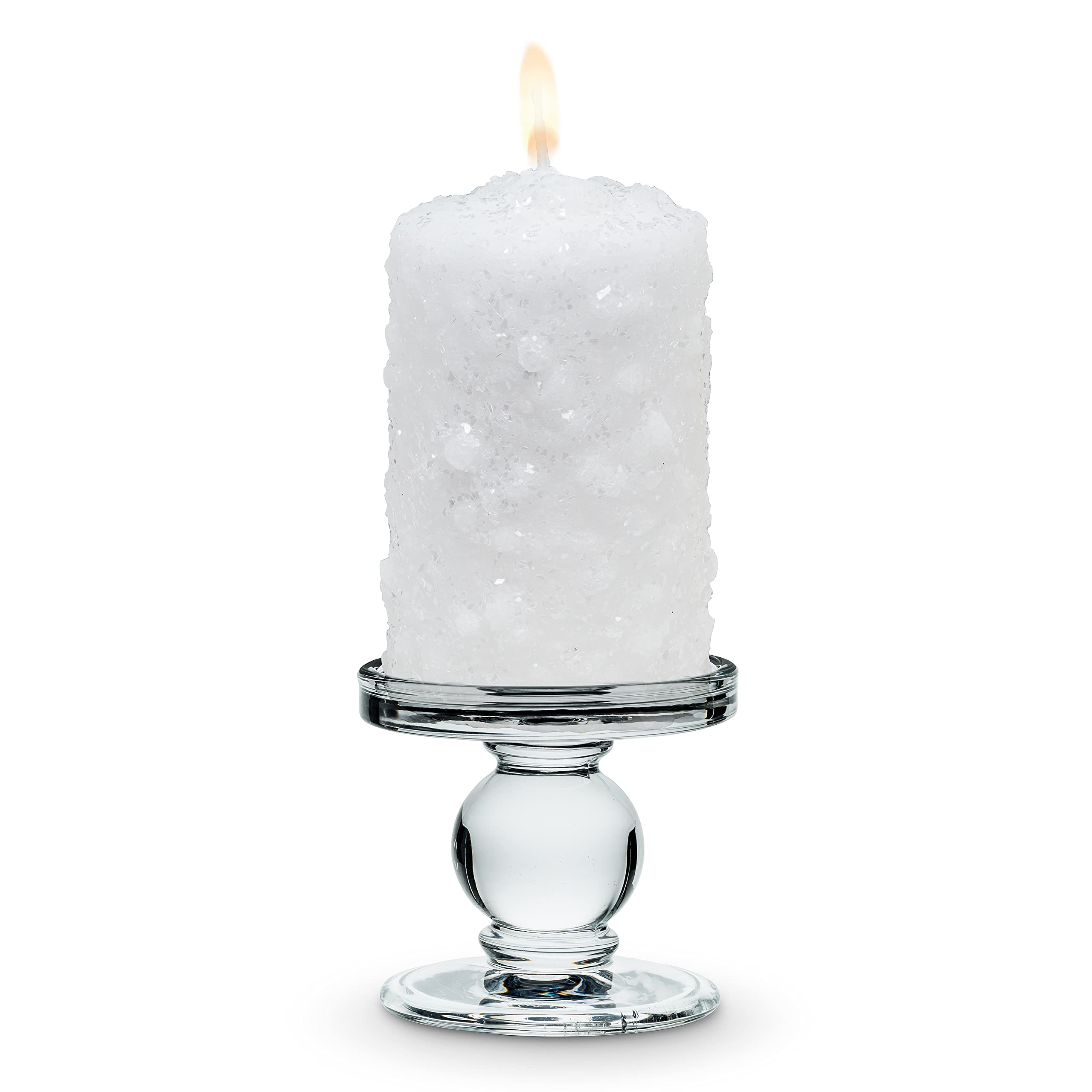 Abbott Collection 27-Jill Small Reversible Candleholder, Clear - Image 4