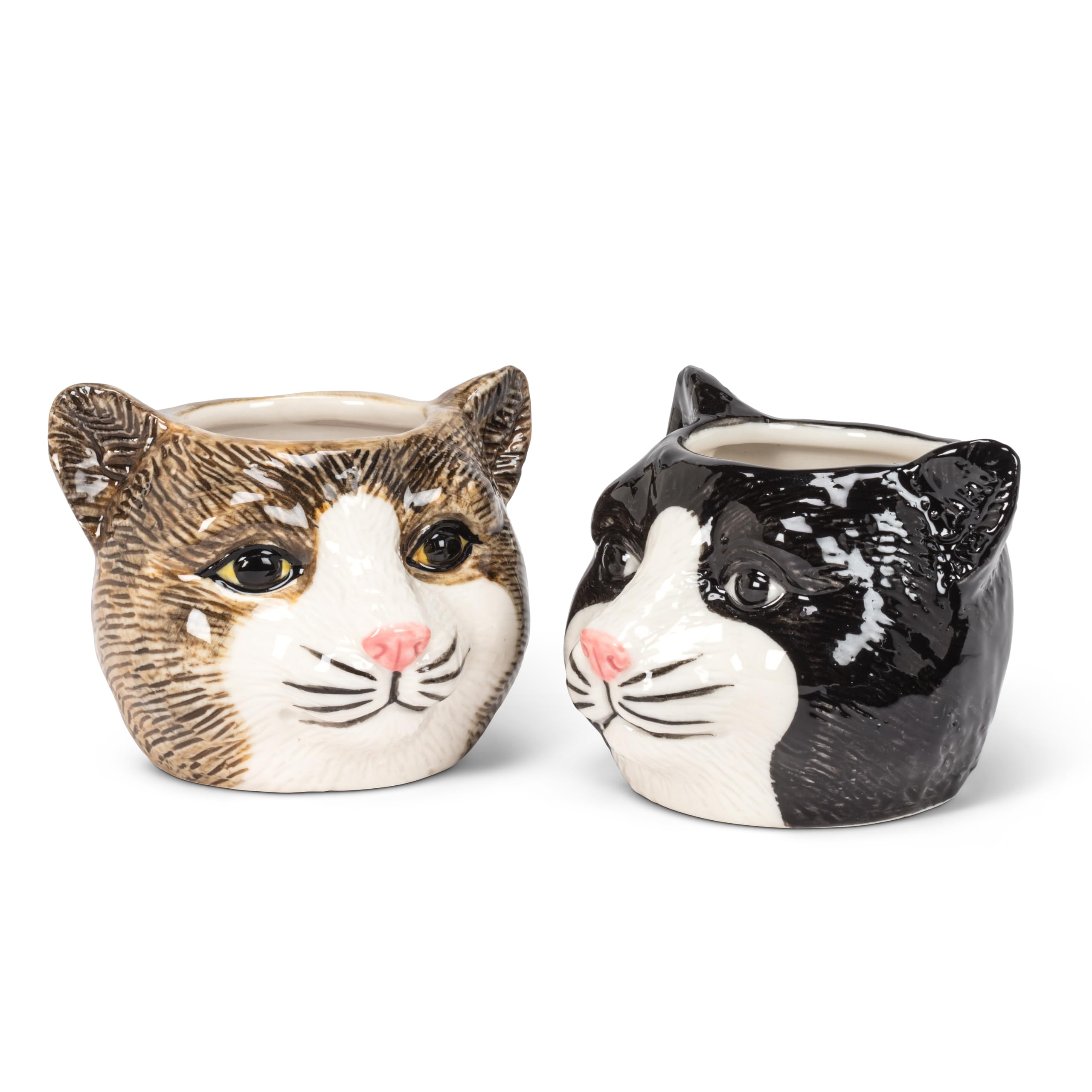 Abbott Collection Mini Black Cat Succulent Planter - Stoneware (2.5" H) - Image 4
