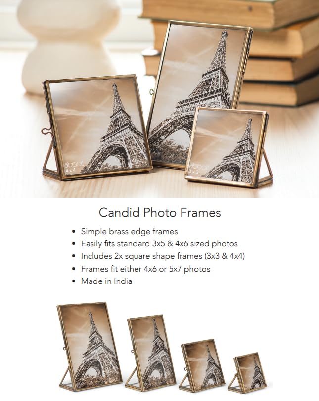 Abbott Collection Medium Simple Picture Frame - Brass/Gold (4x6 H) - Image 4